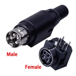 2/5Pcs MPC miniature power connectors S-terminal small 4-pole spring-loaded combination 4-pole male plug female socket