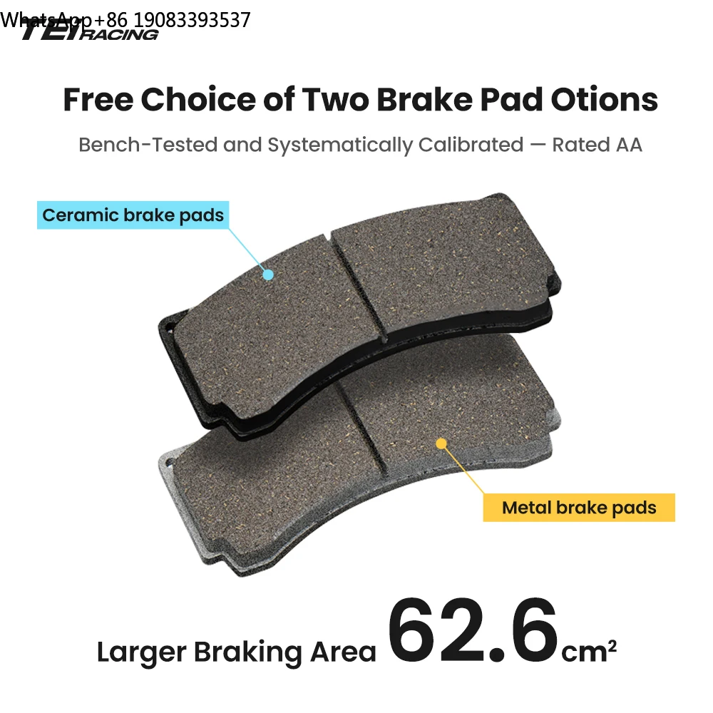 TEI SR4-EXPLORE 2 Piece Forged 4 Piston Caliper 400mm*35mm EPB Brake Rear Brake Kit for Audi A8