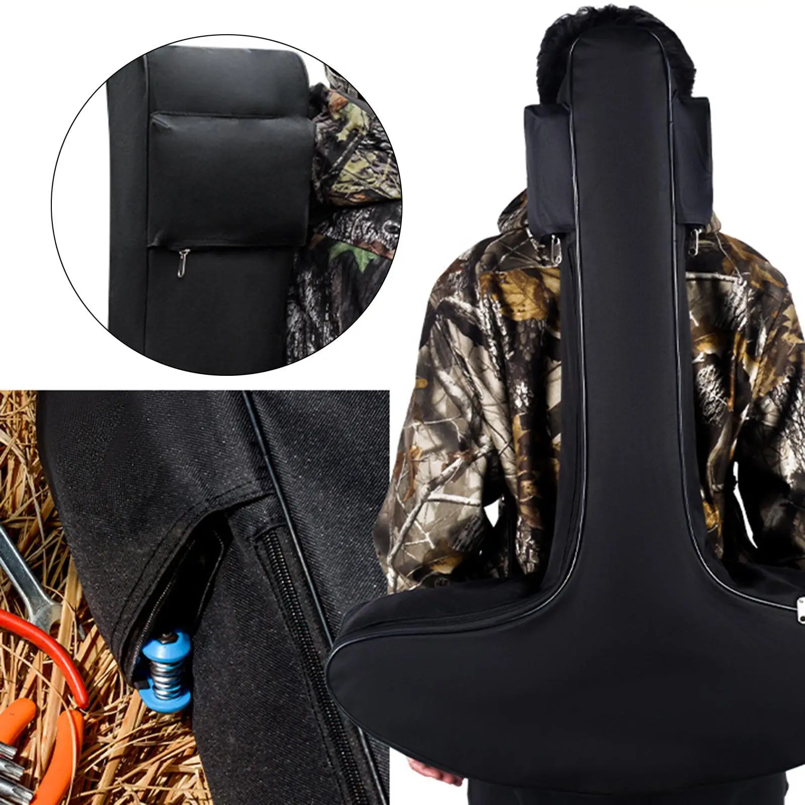 

Universal Crossbow Soft Case Adjustable Backpack Canvas Archery Bag for Outdoor Shooting