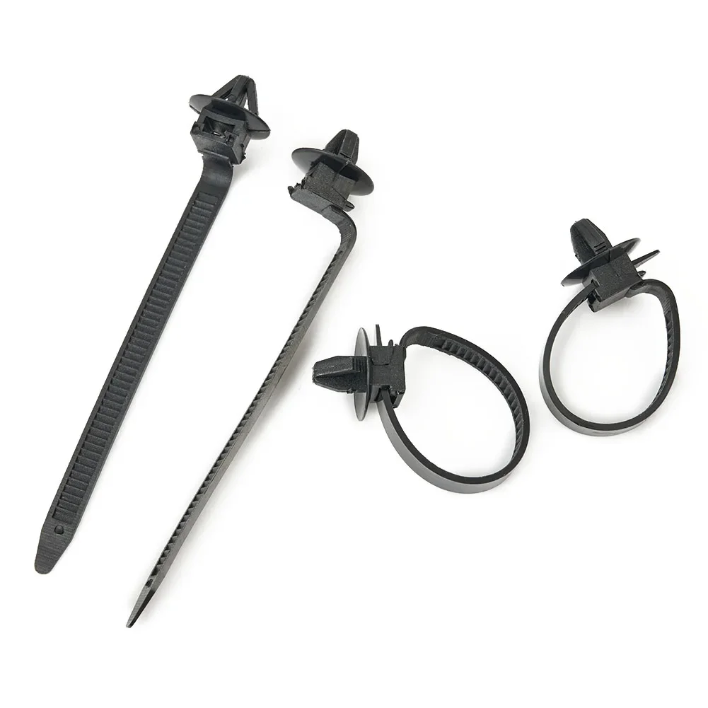 50pcs Wire Harness Fastener Cable Clamp Clips Cable Ties Management Car Wire Organizers For Car Hose Fastening Zip Strap
