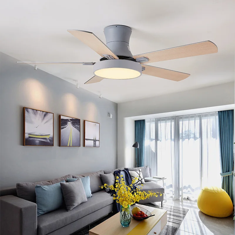 

42inch/52 inch Modern Ceiling Fan Fans With Lights Remote Control Ventilator Lamp Bedroom Decor Air Cooling Five Blade