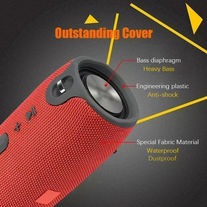 Bluetooth Speaker Portable Spiker Boombox Wireless Loudspeaeker Subwoofer Waterproof Sound Box OutdoorSpeaker Mini Column Box