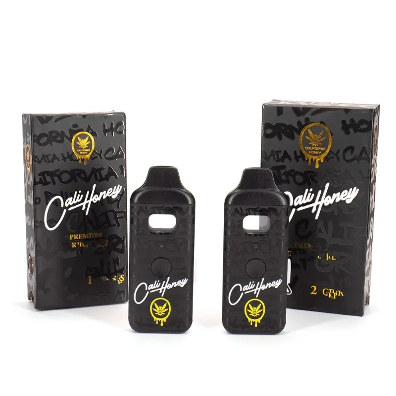 California Honey 1 ml 2 ml wiederaufladbare Vape-Stifte, Keramikspule, leere Kartuschenkapsel, 380 mAh E-Zigarette für dicke Ölverdampfer Ecig