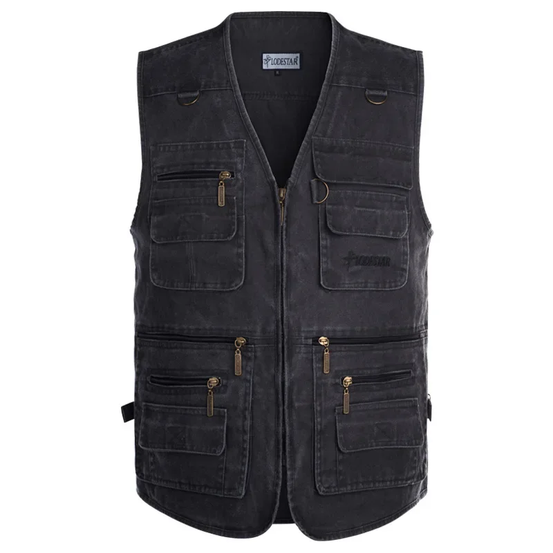 

Fishing Vest Breathable Fishing Travel Mesh Vest with Zipper Pockets Summer Work Vest for Outdoor Activities