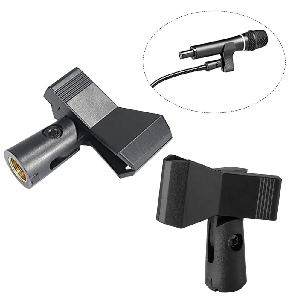 1/4 Inch Clamp Bracket Quick Release Mic Clip Clamp Live Tripod Stand Microphone Clip Mic Holder Clip Microphone Holder