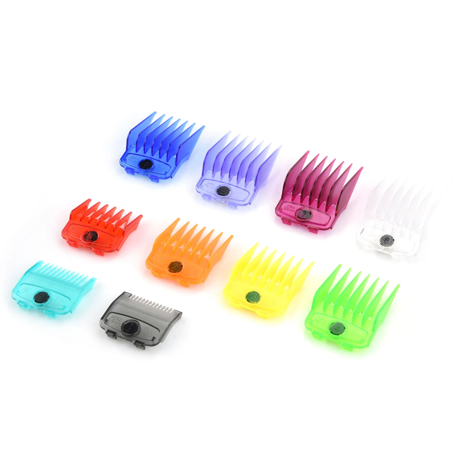 10PC Universal Professional Hair Clipper Limit Guide Comb With Box For Wahl Trimmer Cutting Guide Combs Barber Salon Accessories