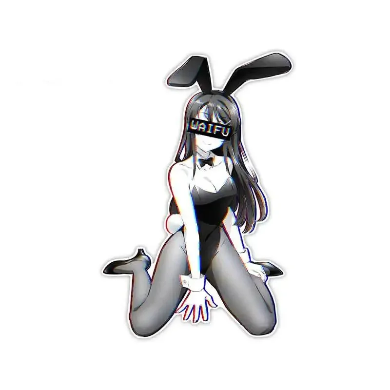 

Bunny Girl Senpai Sakurajima Mai Waterproof Car Stickers Anime Windshield Personality Cartoon Trunk Decal,13cm*10cm