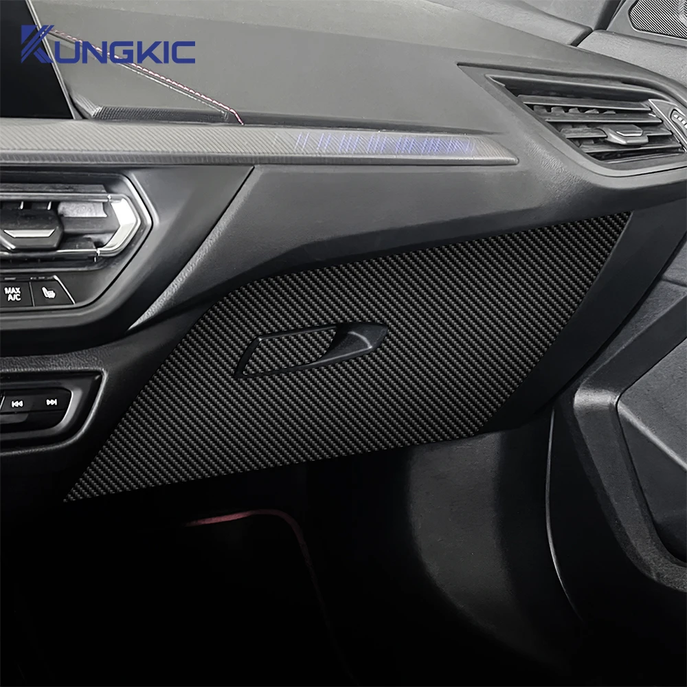 

2 шт. искусственная кожа для BMW F40 F41 1 серии 2020 2021 2022 2023 автомобильное хранилище для пассажиров Co Pilot Storage Glove Box наклейка LHD RHD