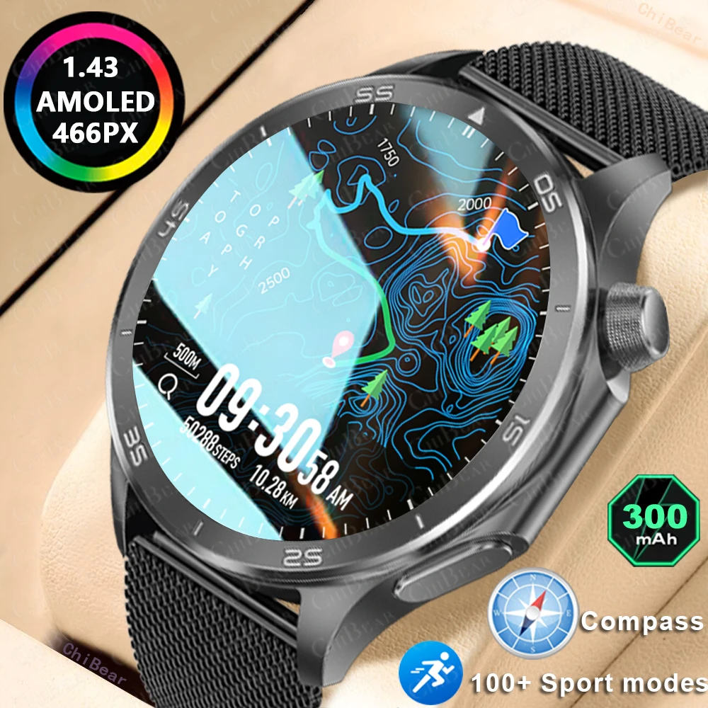 New For HUAWEI Ultra Outdoor Military GPS Smartwatch Men 1.53"HD Screen Compass Big Heart Rate BT Call 10ATM Waterproof Bracelet