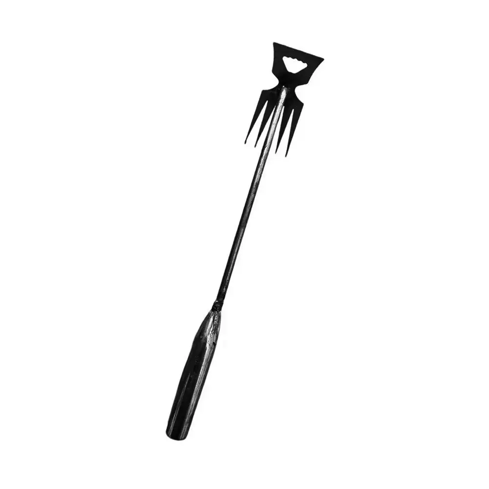 Portable Garden Weeding Tool Garden Manganese Steel Root Rake Multi-functional Digging Tool Weeding Home Hand Loosening Q0Z2