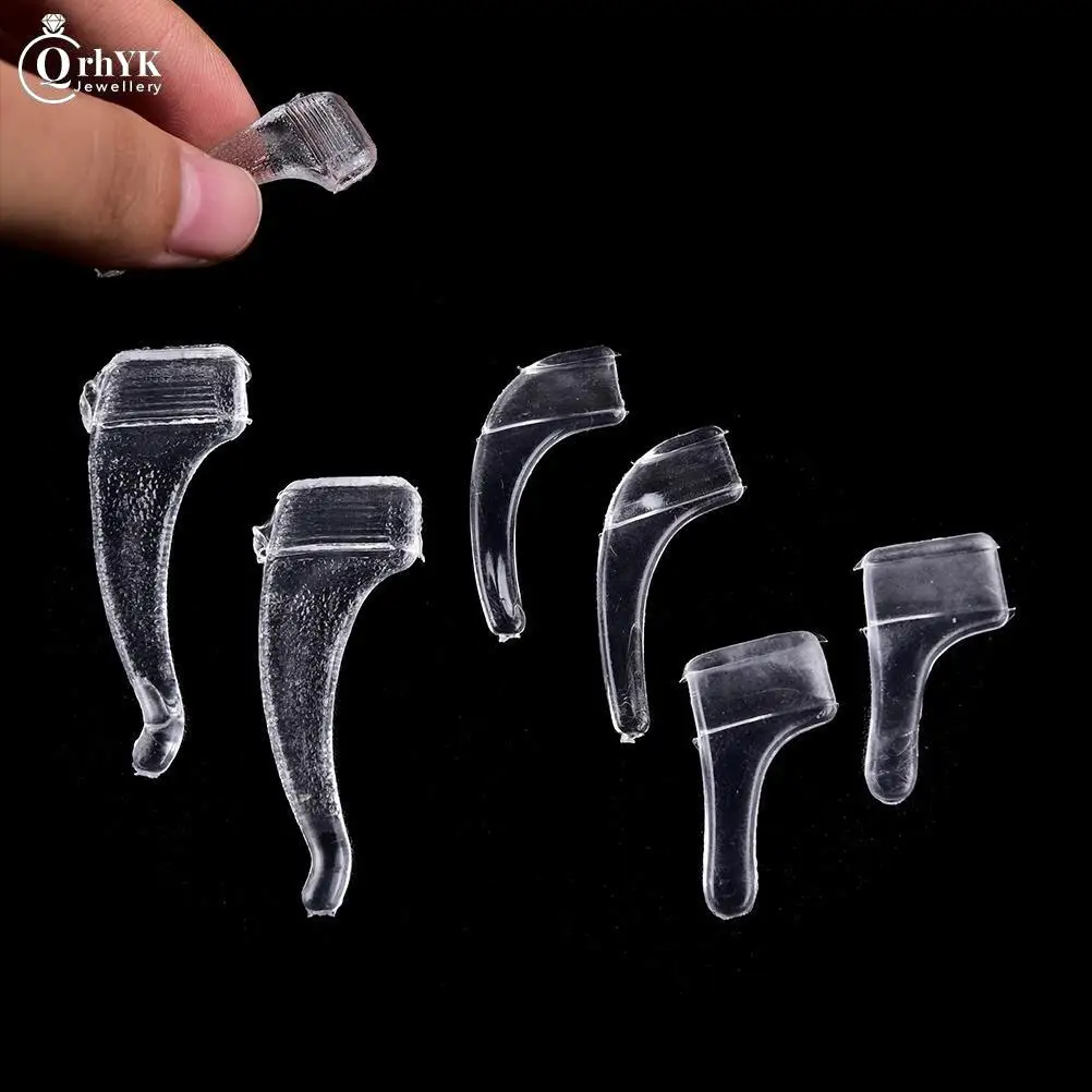 10pairs/set Ear Grip Hooks Anti-slip Holder Silicone Glasses Ear Hooks Tip Eyeglasses Grip For Eyeglasses Eyewear Accessories