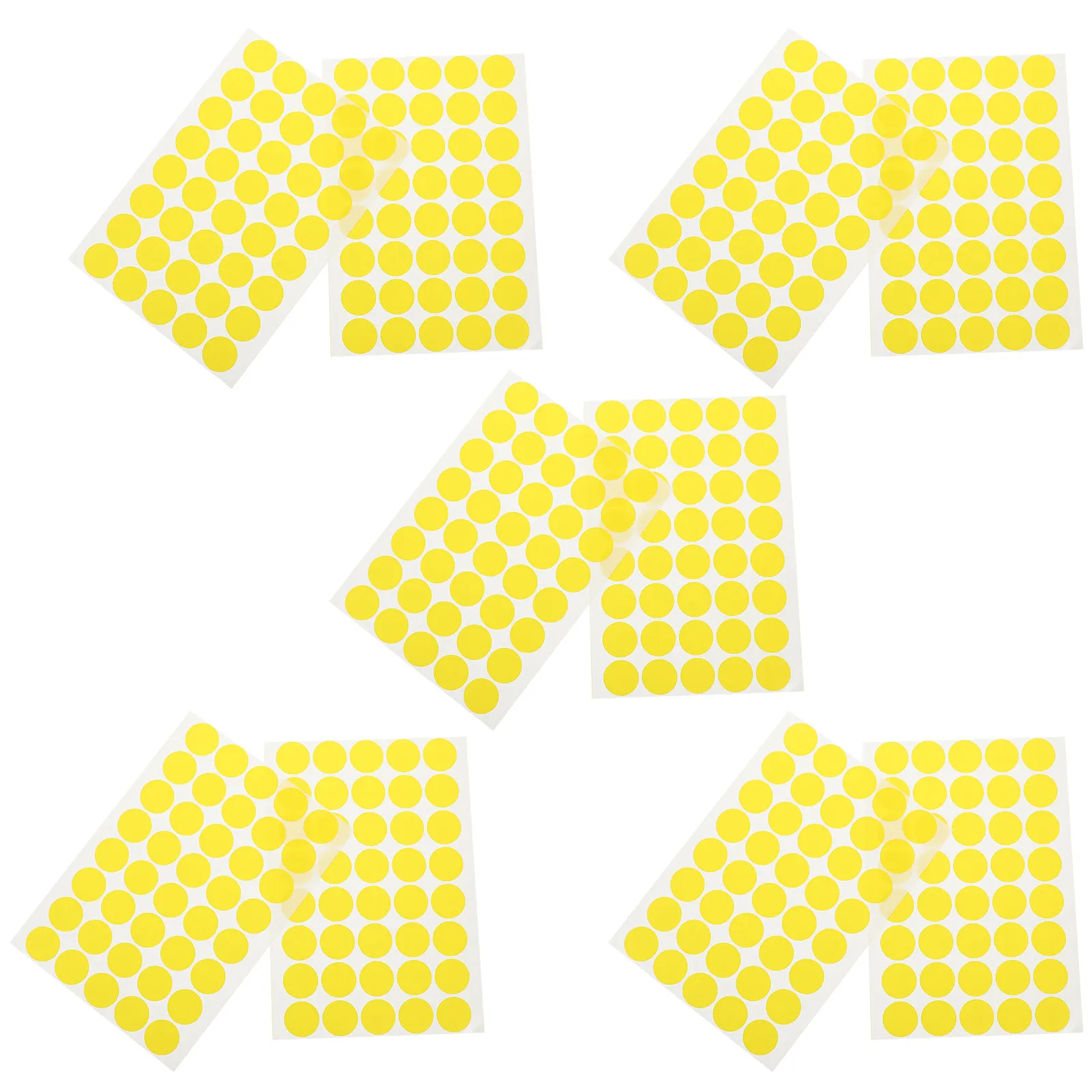10Sheets Colorful Dot Stickers Removable Writable Round Adhesive Labels for Organizing Home Office Files Pricing Inventory