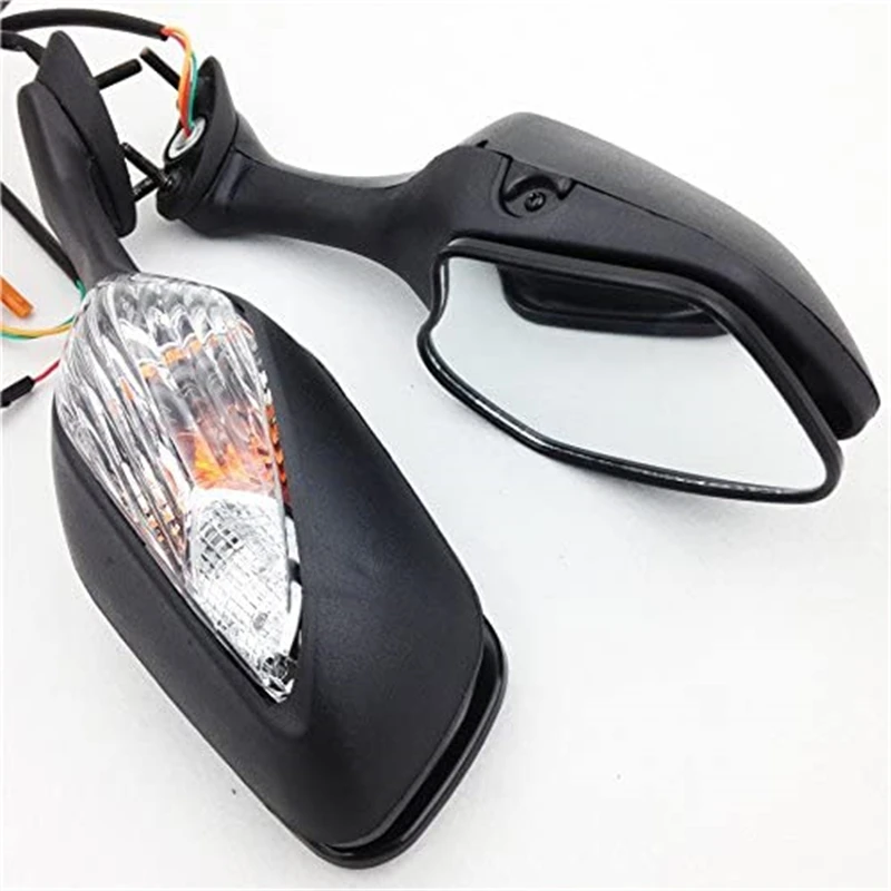 Motorcycle Rearview Side Mirrors with LED Turn Signal Light For Honda CBR1000RR CBR1000 RR 2008-2014