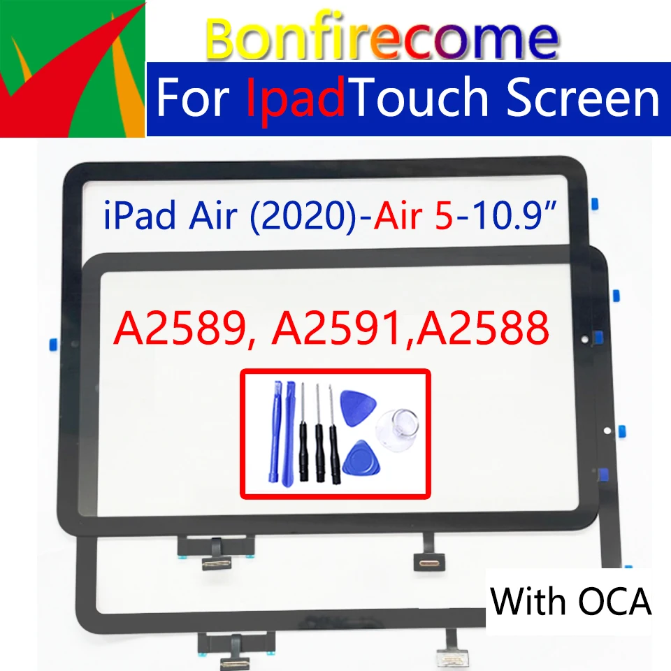 

Для iPad Air 5 Air 5 5-го поколения 2022 A2589 A2591 A2588 дигитайзер сенсорного экрана стеклянный датчик запасные части
