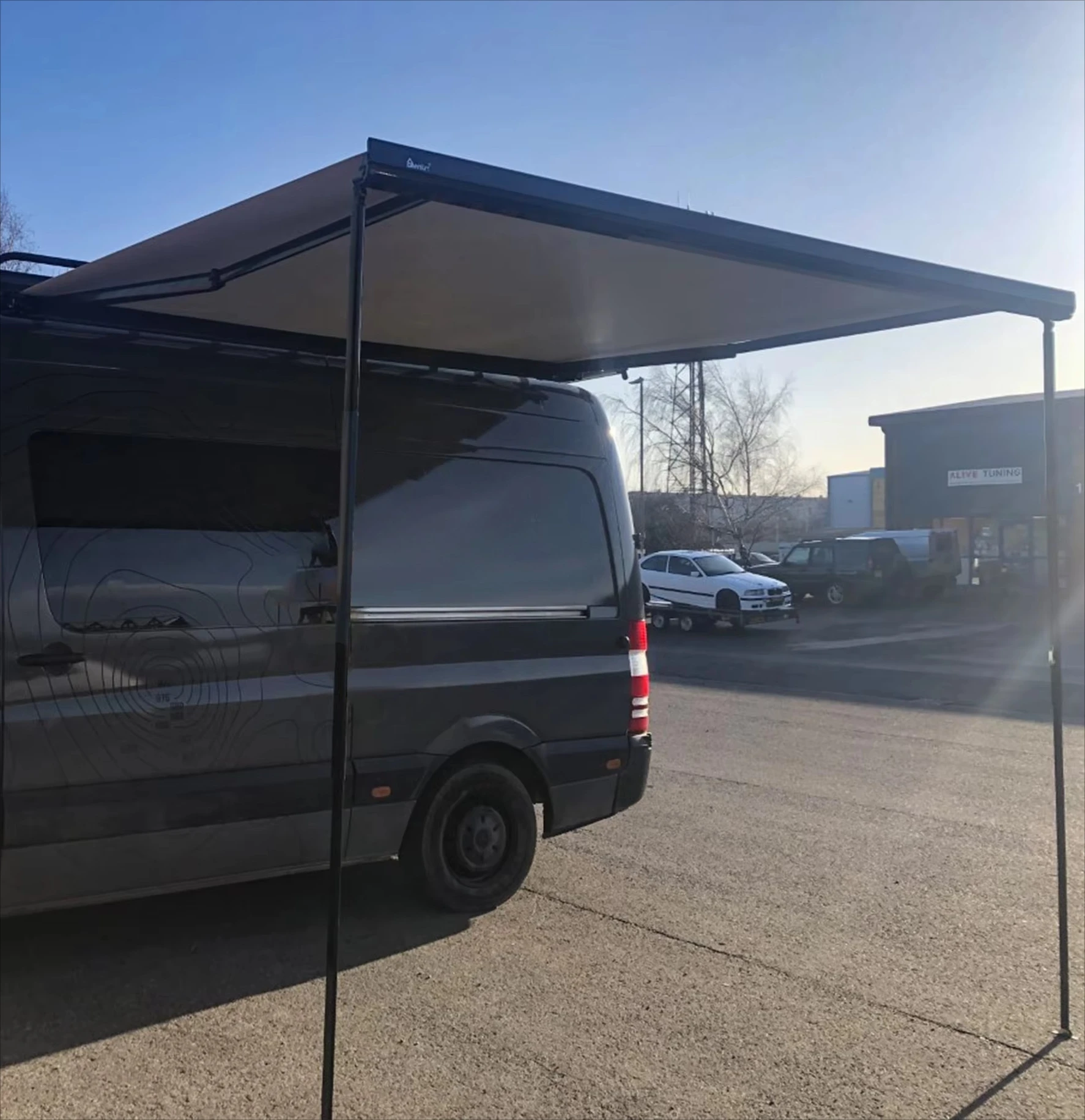 

Motorized and Manual Control Motorhome Aluminum Alloy Full Cassette RV Box Camper Van Awning for caravan