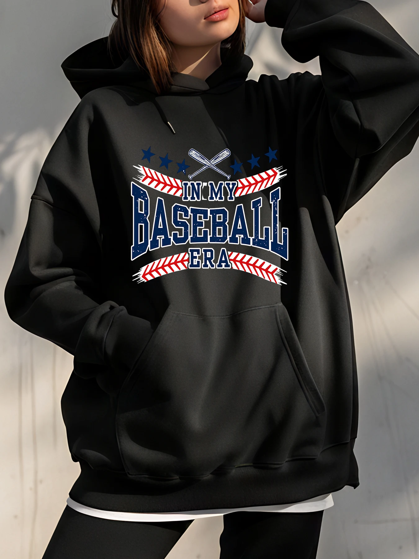 

Бейсбольная толстовка с принтом «Моя бейсбольная эпоха», унисекс, повседневная спортивная одежда для мужчин и женщин