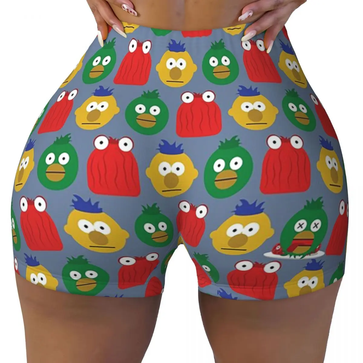 

Шорты для йоги с рисунком персонажа DHMIS на заказ, женские байкерские шорты для тренировок в тренажерном зале, спортивные шорты для волейбола