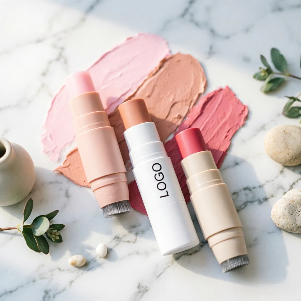 Wholesale Custom Logo Small Batch Dual-Ended Blush Highlighter Concealer Stick Waterproof Blemish Coverage for Makeup Artists