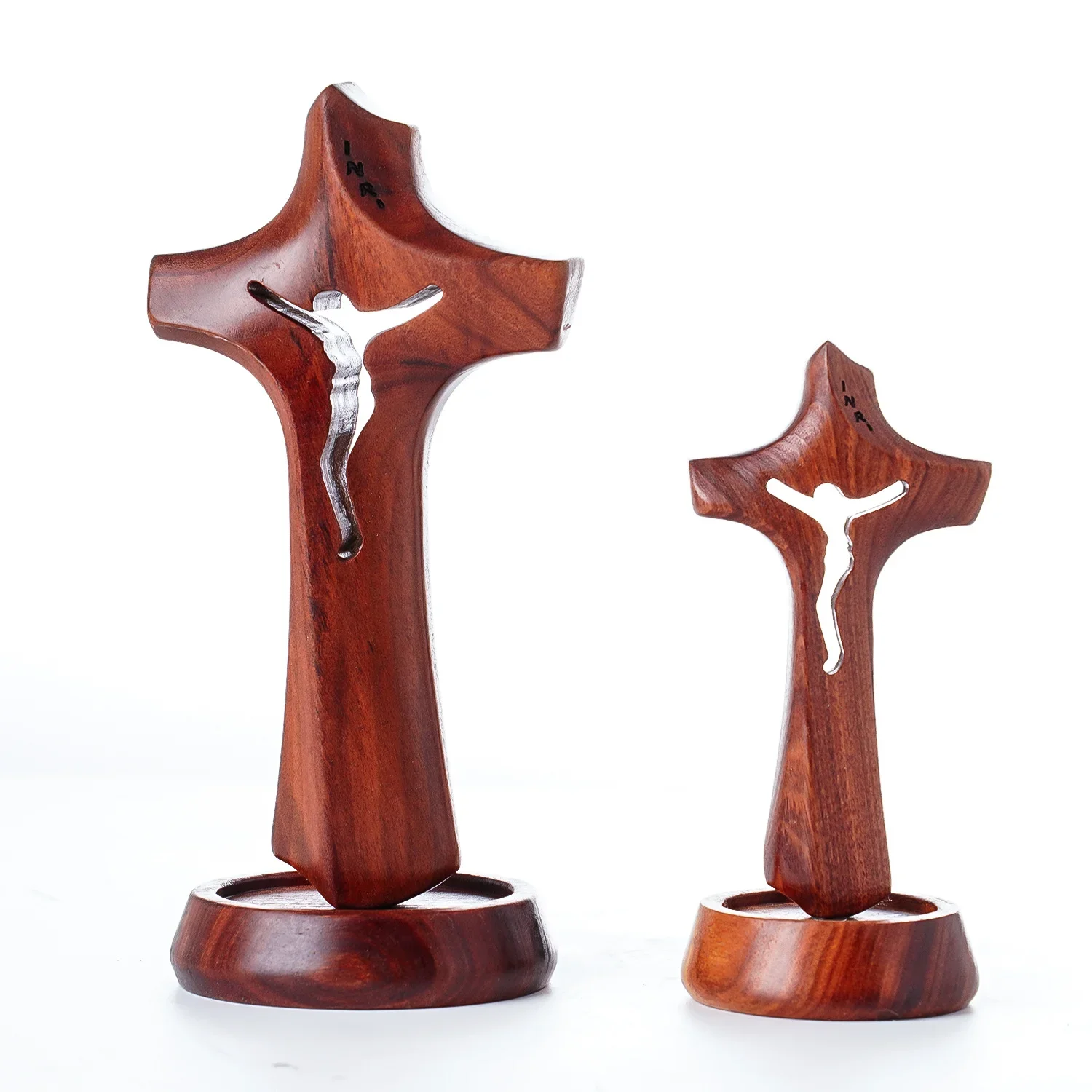 Magnetic Wooden Hollow Cross at The Bottom,Christian Family Ornaments,Church Altar Decorations,Baptism Gifts,Wedding Cross Decor