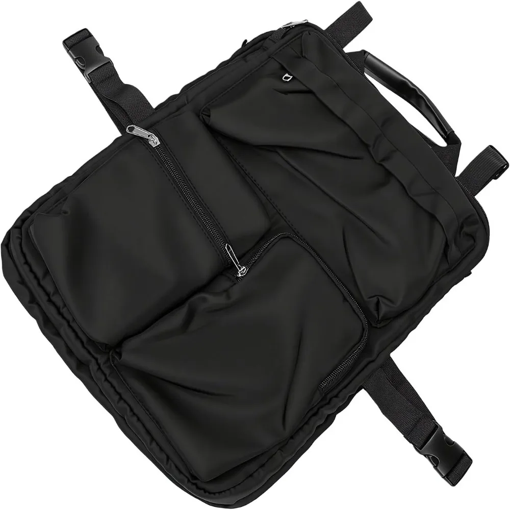 Adjustable Harness Straps Over Luggage Organizer Nylon Multiple Pockets Laptop Sleeve Bag Portable Travel Accessories Case
