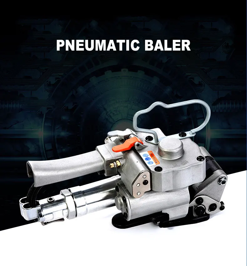 พลาสติกเครื่องมือนิวเมติกผู้วิดน้ำบรรจุเครื่องพลาสติกเข็มขัดสายรัดเครื่อง Hot Melt Packer