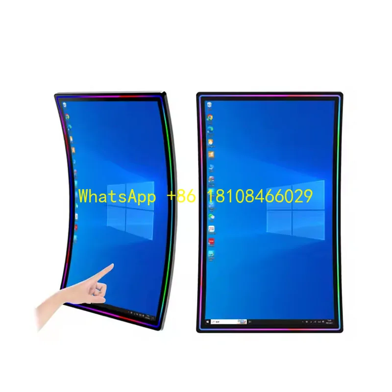 

23,6-дюймовый изогнутый сенсорный дисплей и прочный последовательный интерфейс для новой игровой автомата для аркадных навыков