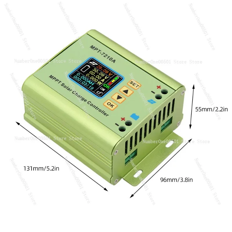 

MPT-7210A MPPT Solar Charge Controller Programmable Boost Module with Color Display for Battery Charging