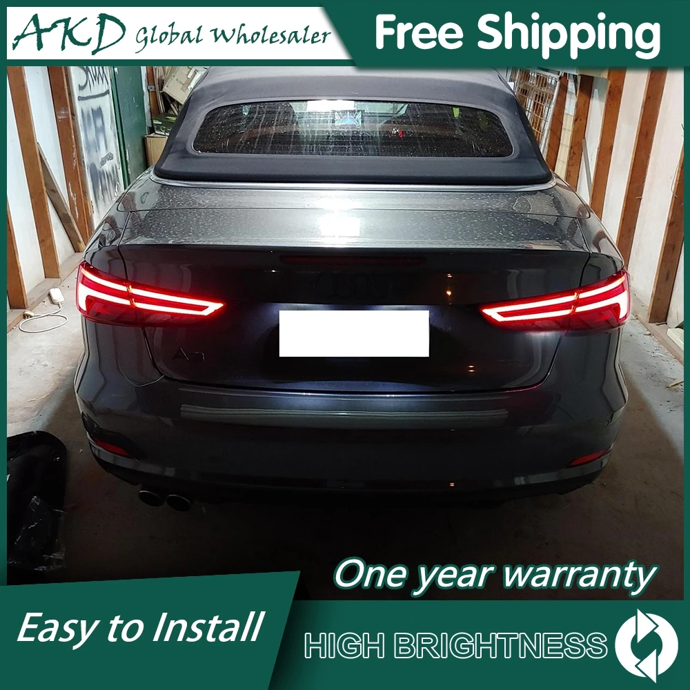 

Car For Audi A3 Sedan 2013-2020 Tail Lamp Led Fog Lights DRL Hella Tuning Light Car Accessories S3 Tail Lights