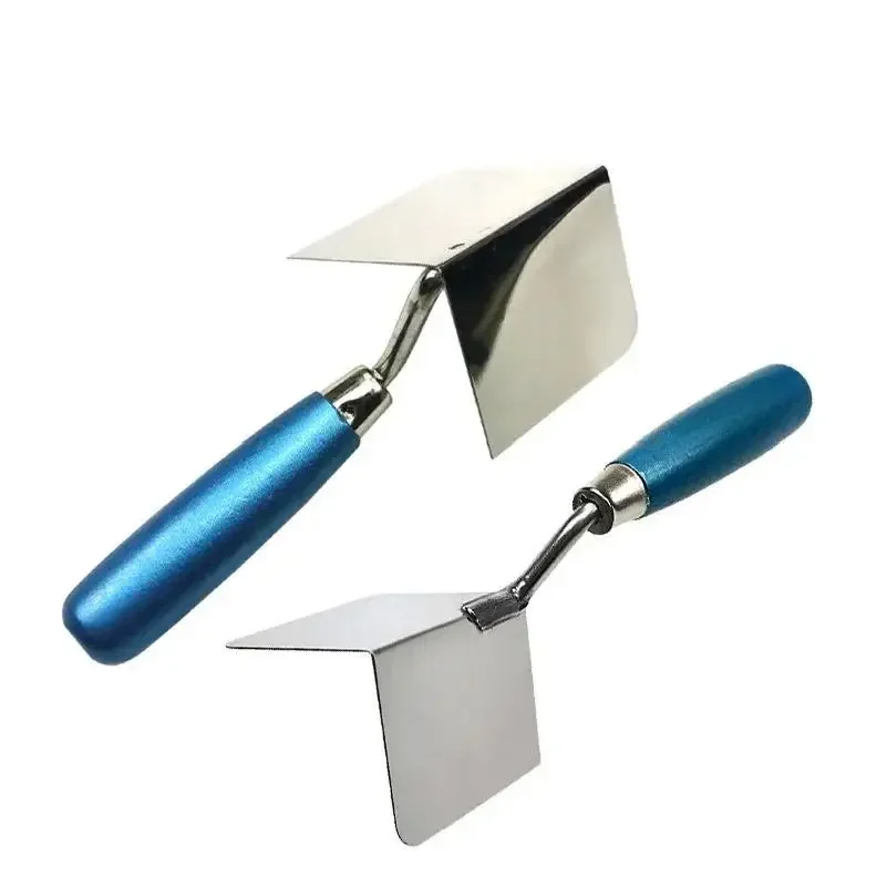 1Pc Drywall Corner Tool Outside / Inside Corner Knife 8x6cm Stainless Steel Corner Trowel for Drywall Gyprock Plasterboard