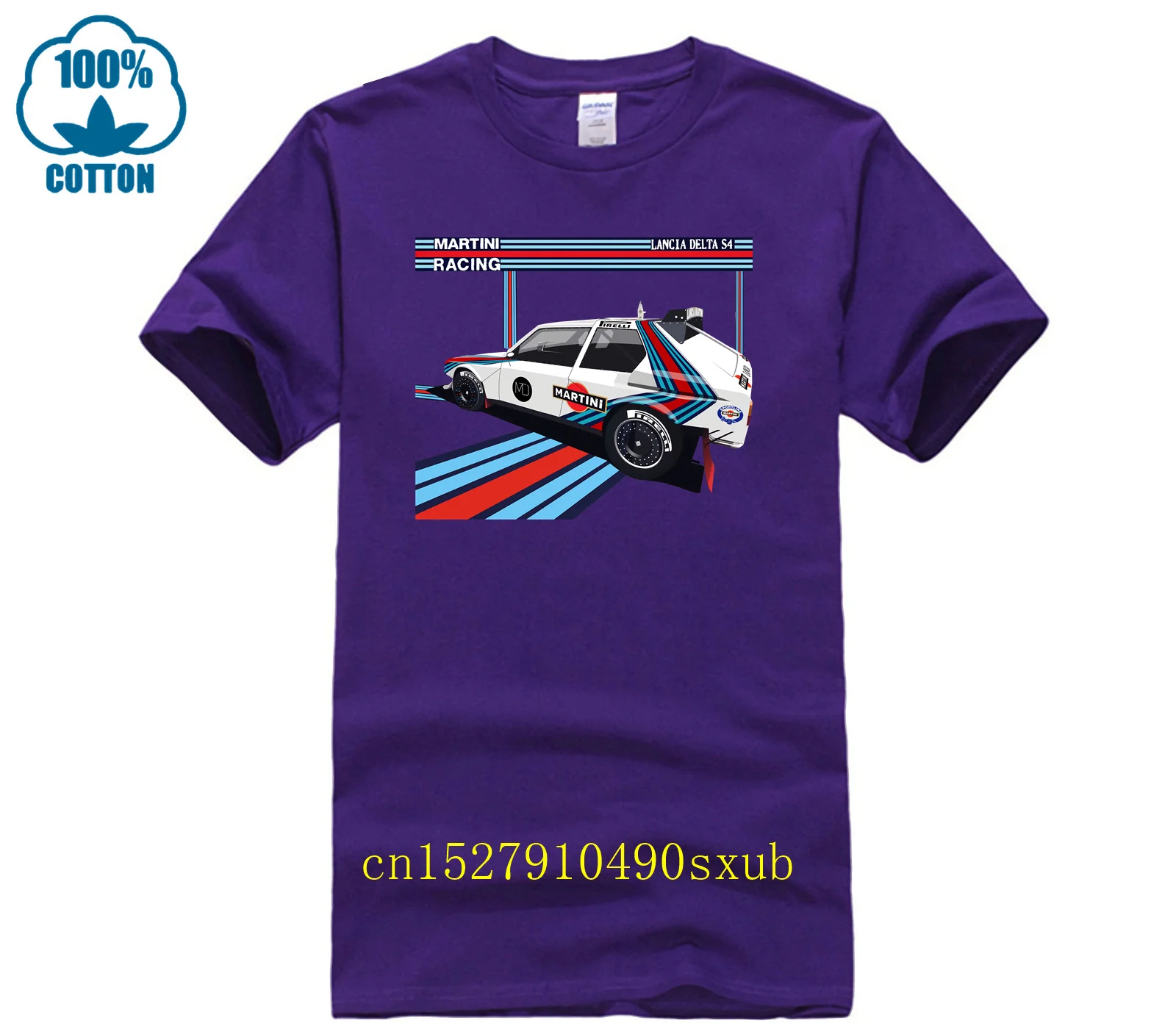 Lancia Delta S4 Hf Martini Racing Avatarlo Winner Old Wrc T-shirt Kaus Katun Nyaman