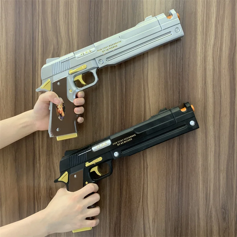 DMC Dante Gun Ebony Ivory White Revolvers Broń Podwójne pistolety 1:1 Miecz Cosplay Odgrywanie ról Model Prezent Guma Bez strzelania