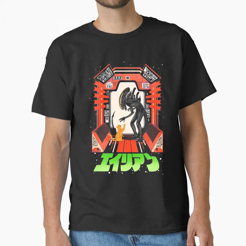 

80s vintage Horro movie Alien Ellen Ripley Hells warrior Sacry Space monster hunter Xenomorph gift T-shirt Large size Tops S-6XL