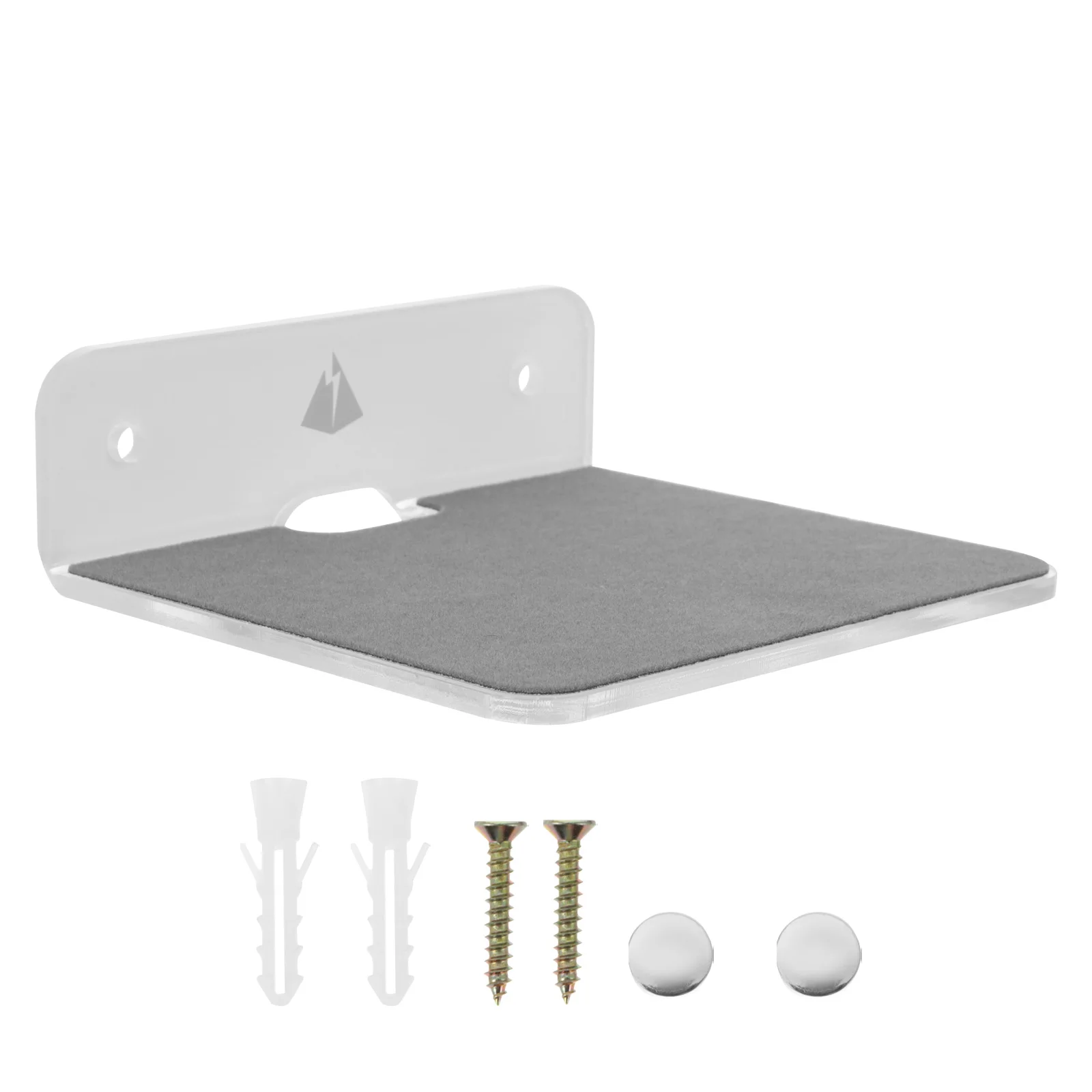 

Wall Mounted Storage Rack Acrylic Material Durable Shelf Tablet Speaker Holder Home Organization Multifunctional Household