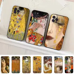 Kiss by Gustav Klimt  Phone Case For iPhone 13 Pro MAX 14 11 12 Mini X XS XR 6 7 8 Plus SE 2020 Soft TPU Cover