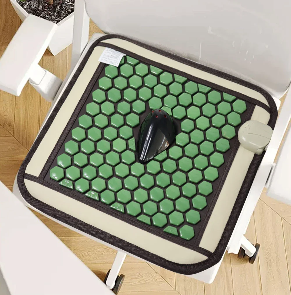 وسادة تدليك لتدفئة عضلات أرضية الحوض، حجر الجرمانيوم الطبيعي، علاج حراري بالأشعة تحت الحمراء، استرخاء العضلات العميقة #2