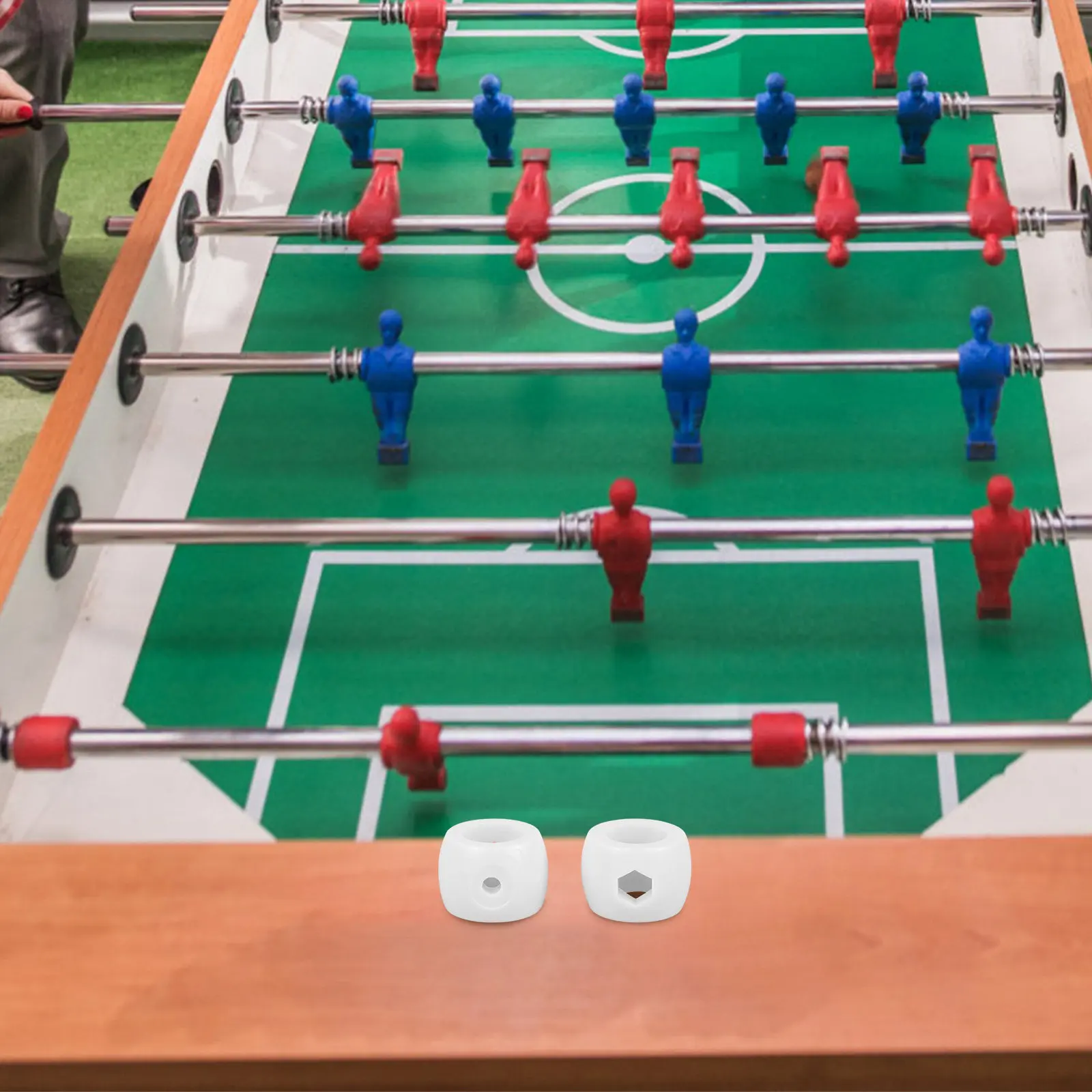 

8Pcs Foosball Tables Accessory Tabletop Soccer Locator Plastic Goal Rod Positioner Replacement Parts Foosball Tables Accessory