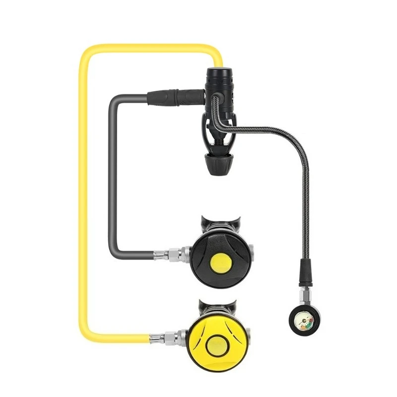 Scuba Diving Equipment Diving Regulator Residual Pressure Meter Yoke Primary Pressure Reducing Valve Secondary Respirator