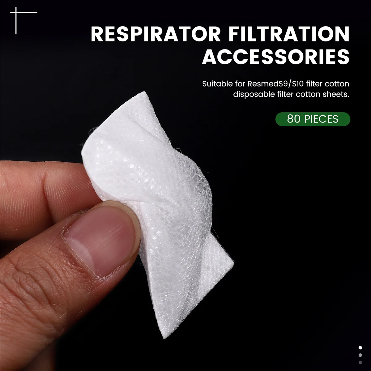 80PCS Ultra Fine Disposable Filters for ResMed Airsense 10/ Aircurve 10 /S9 Series Machines Replacement CPAP-Filters Rich