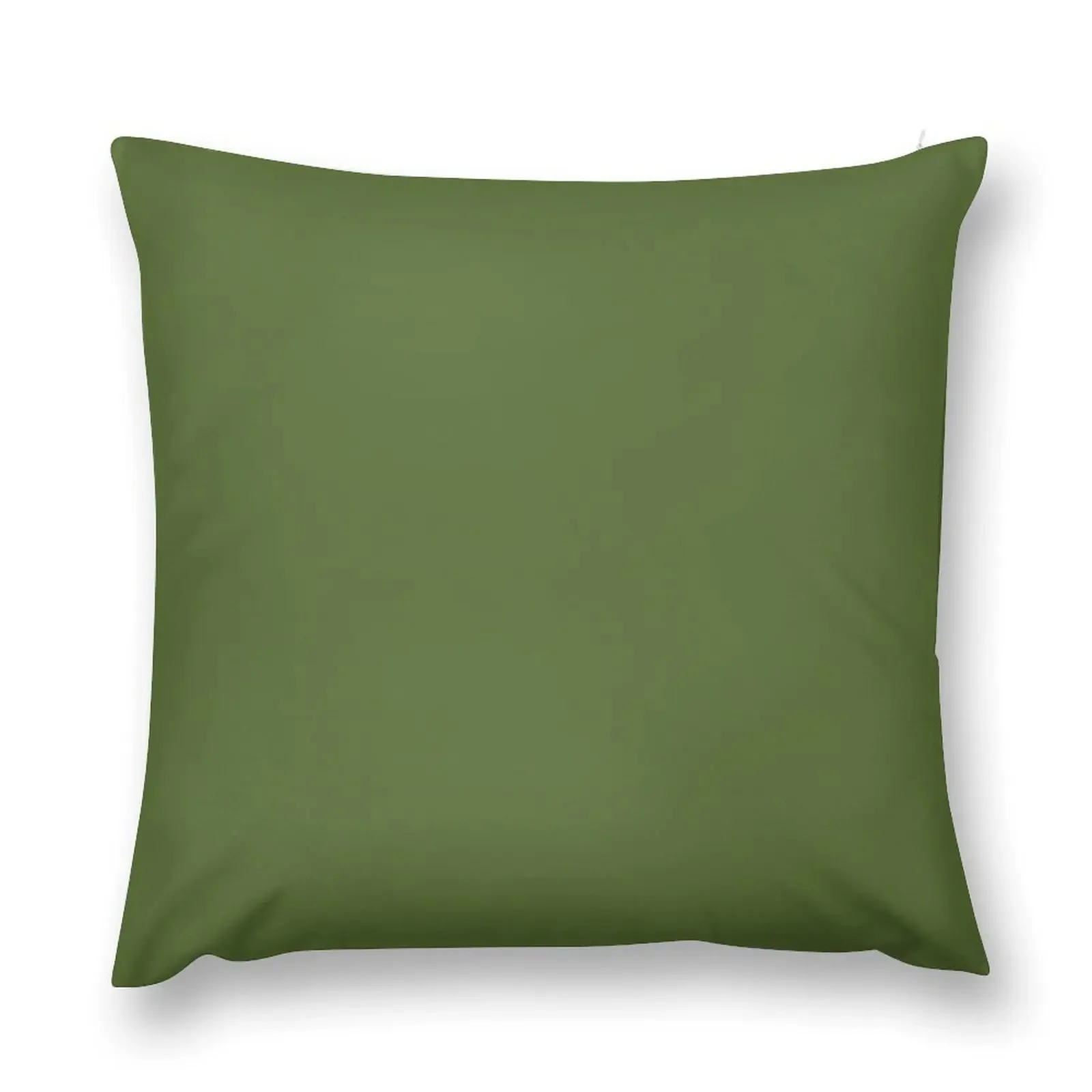 SOLID PLAIN DARK OLIVE GREEN - OVER 100 SHADES OF GREEN ON OZCUSHIONS Throw Pillow Christmas Pillow Cases pillow