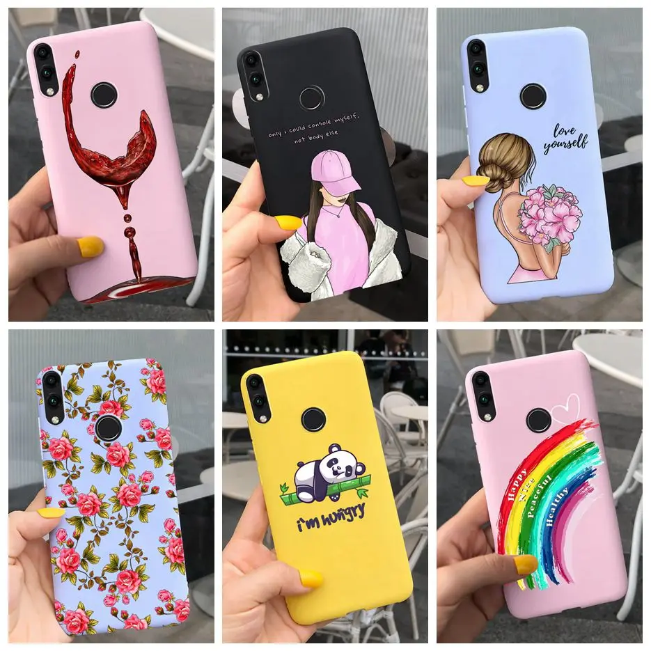 For Huawei Honor 8C Case Honor 8A 8X 8S Stylish Painted Cover Soft Silicone TPU Phone Case For Honor 8S 8X Honor8A Honor8C Coque