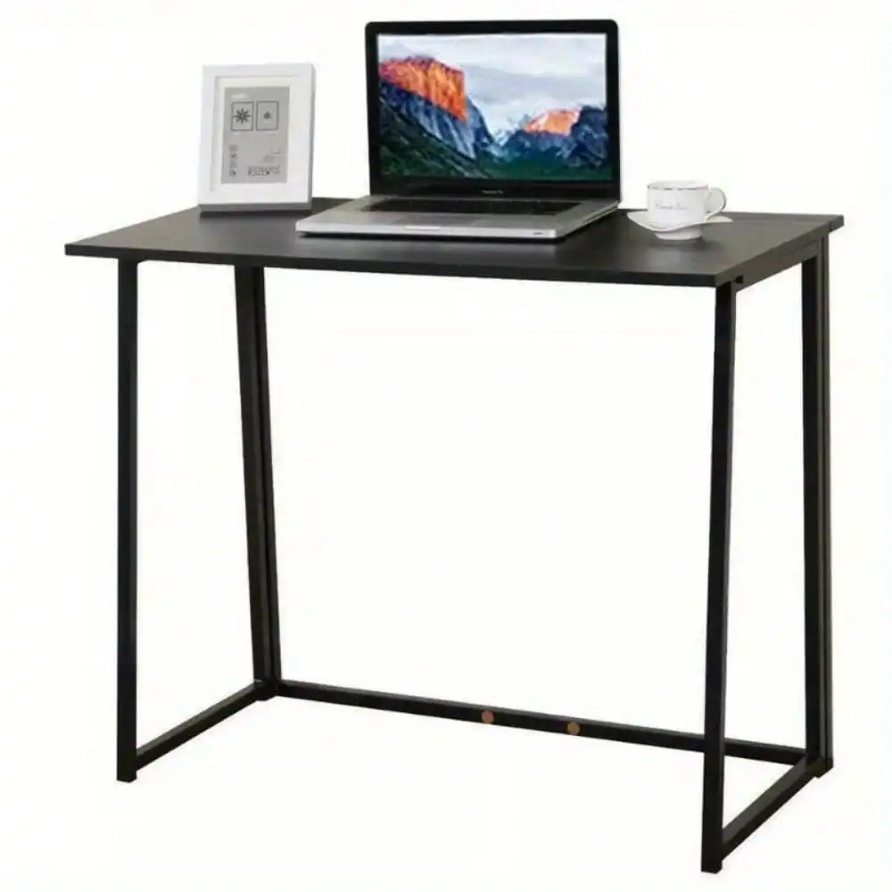 Folding Small Desk Home Office Desk Laptop Study Writing Table- BLACK