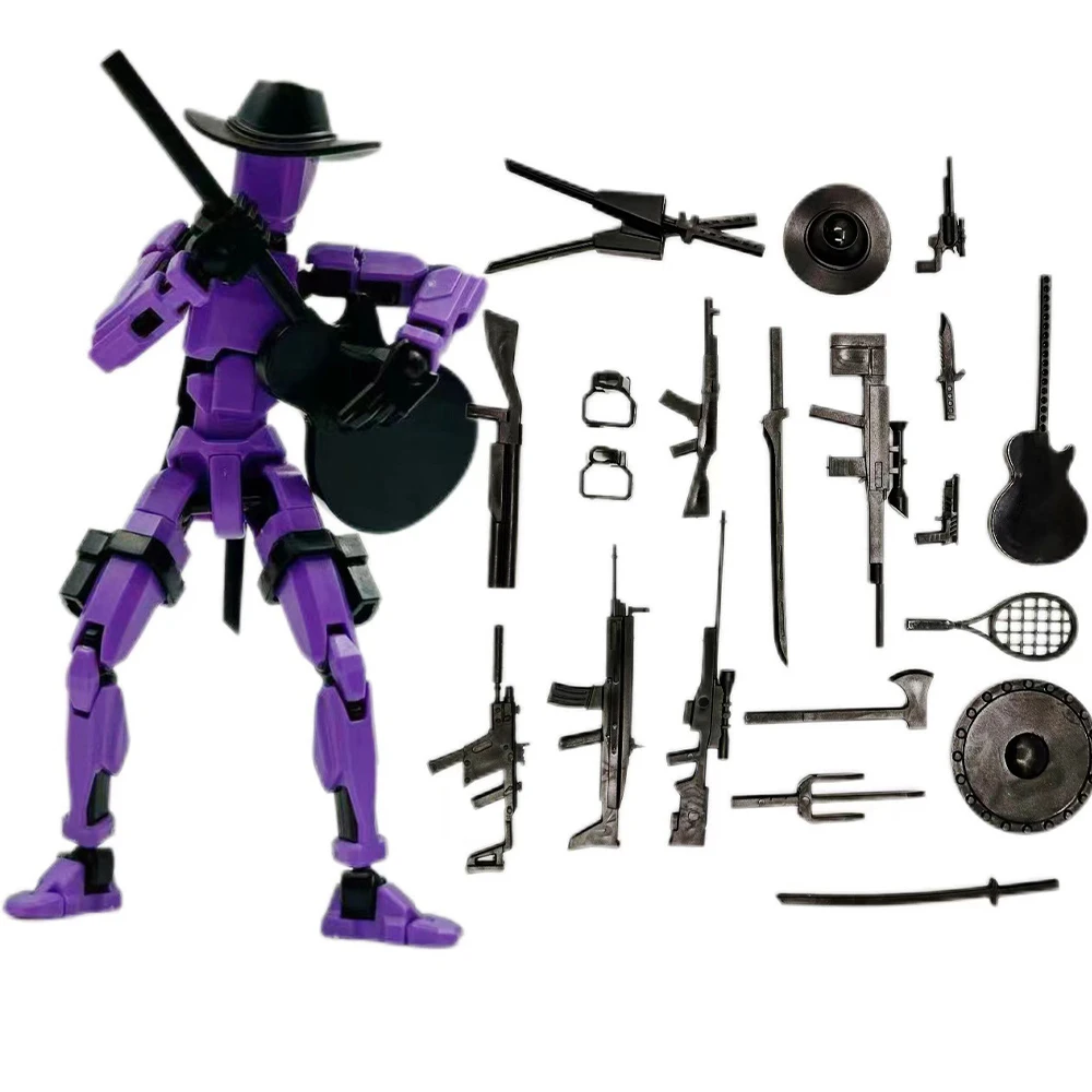 Dummy 13 Action Figure T13 Action Figure 3D Printed Multi-Jointed Movable Lucky Assemble Toys Parent-children Game Kids Gifts