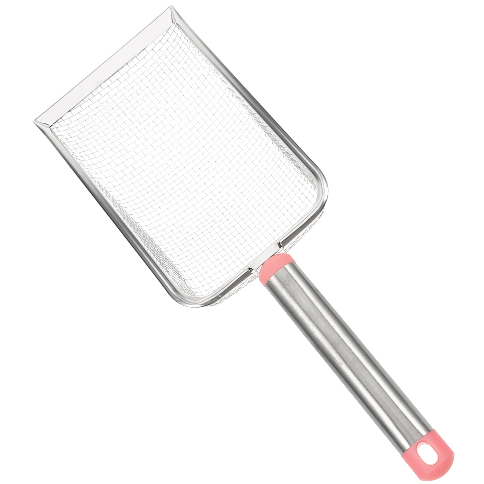 

Cat Litter Scoop Stainless Steel 28X28mm Mesh Pink For Pine Pellets Litter Box Cleaning Tool Pet Supplies