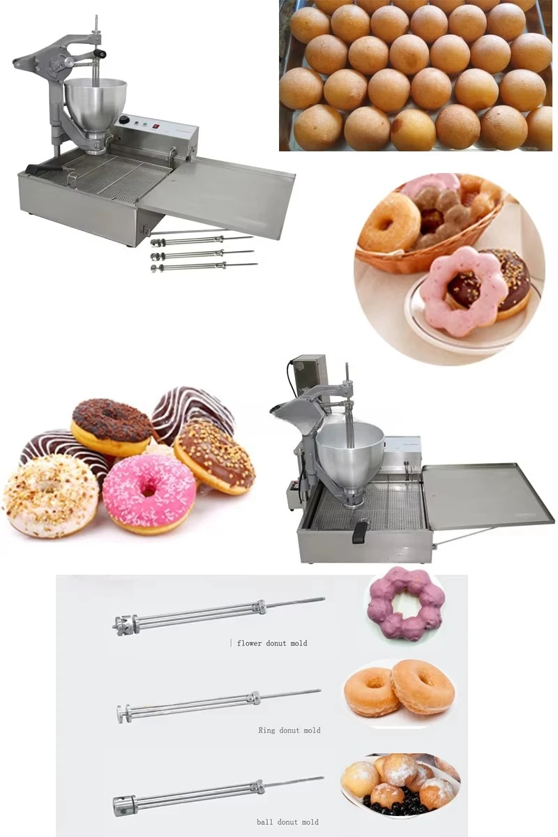 FOODLINE Precise Temp Timing Control Donut Maker Anti Drip Oil Tray Transparent Observation Safety Cover