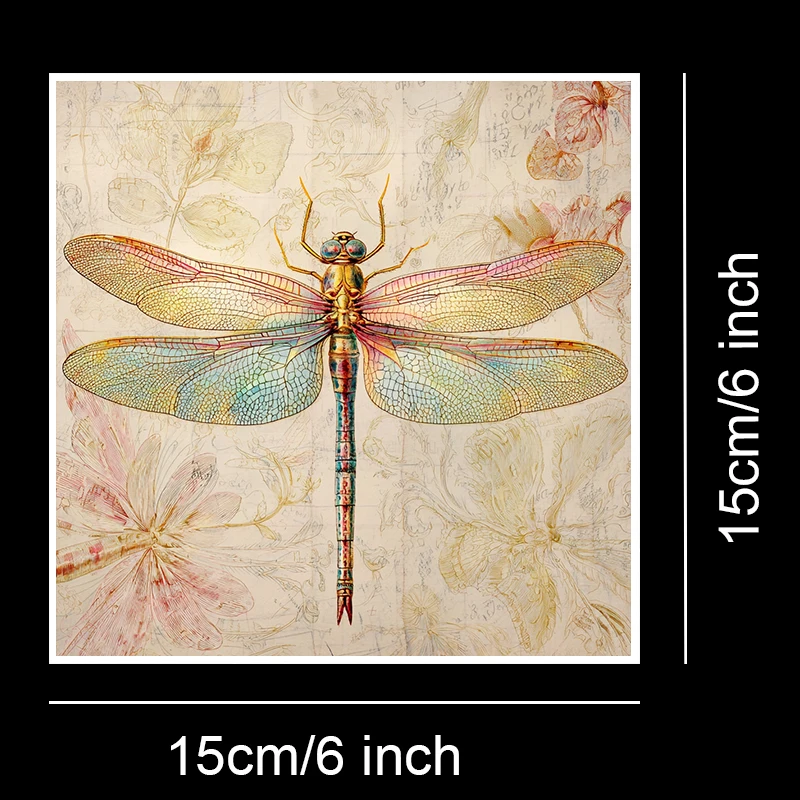 6"x6" plakboekset (36 vellen): Handgetekende vintage naaipatroonontwerpen – perfect voor scrapbooking, origami en knutseltijdschriften