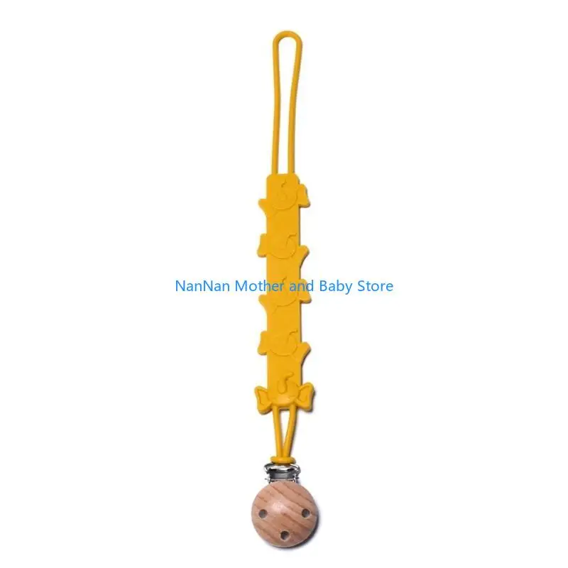 

Teether Chain Silicone Baby Pacifier Clip Strap Portable Dummy Nipple Holder