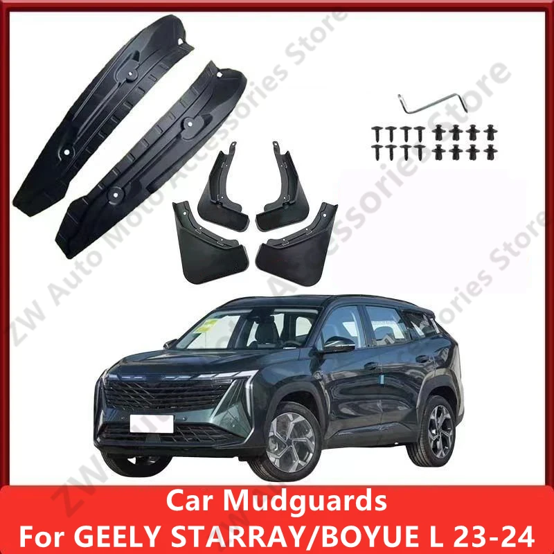 

Car Mudguards For GEELY STARRAY/BOYUE L 23-24 Mud Guards Fender Flare Mudflaps Exterior Parts Auto Accessories Refit