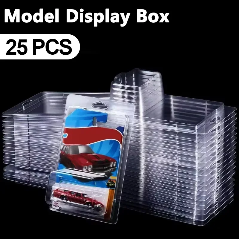 Clear Plastic Car Toy Display Case Hot-wheels Protective Shell Boulevard Team Transport Model Card Storage Display Box Showcase