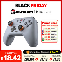 PC Wireless Controller Gamesir Nova lite for Android PC Steam Switch iOS Gaming Bluetooth 2.4g Gamepad with Hall Effect Joystick