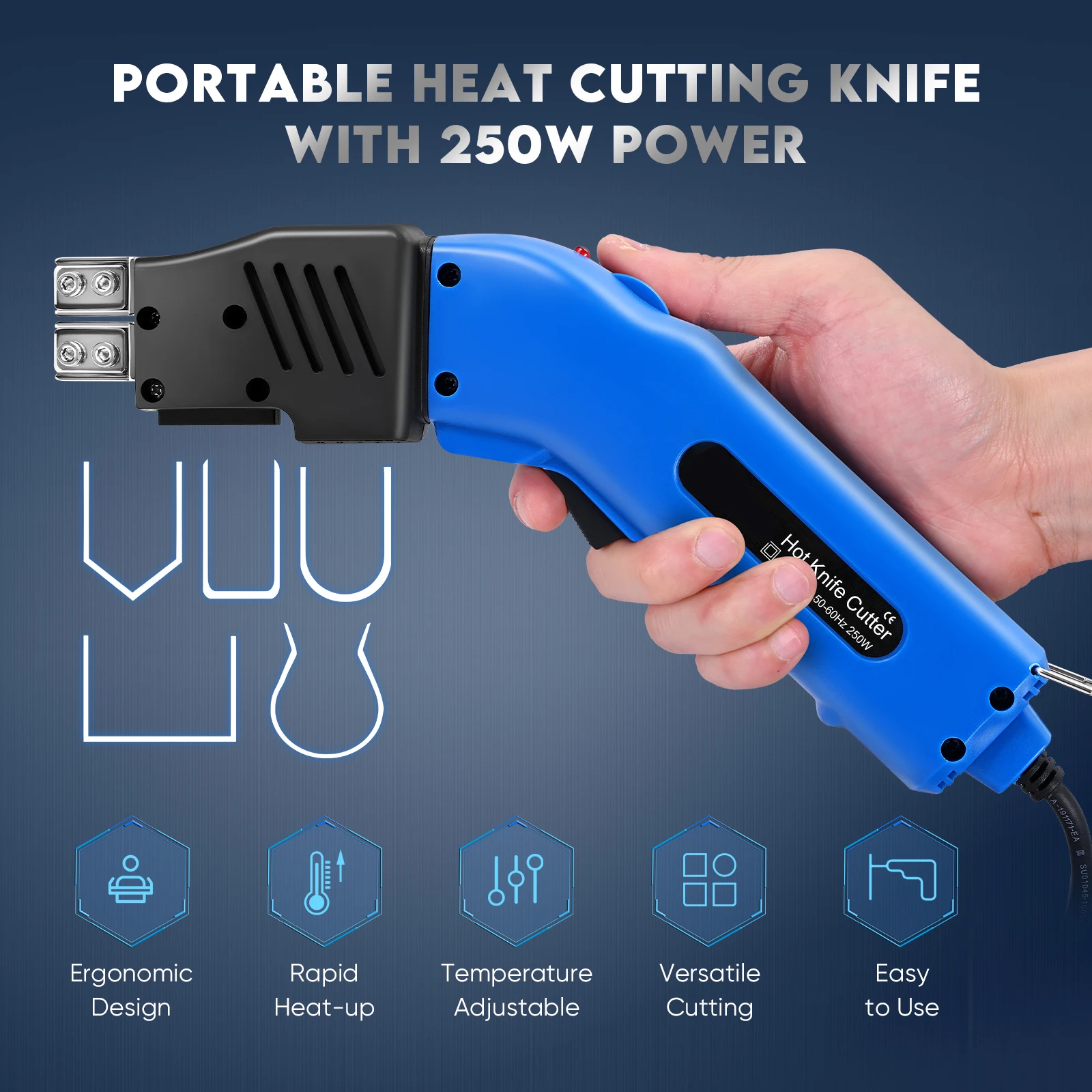 Electric Foam Cutter Styro Foam Cutting Machine Hot Knife Cutter Tool Hot Knife Rope Cutter Curtain Cutter EU 220V